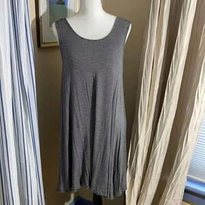 American Eagle size M black and white striped swing dress, open back